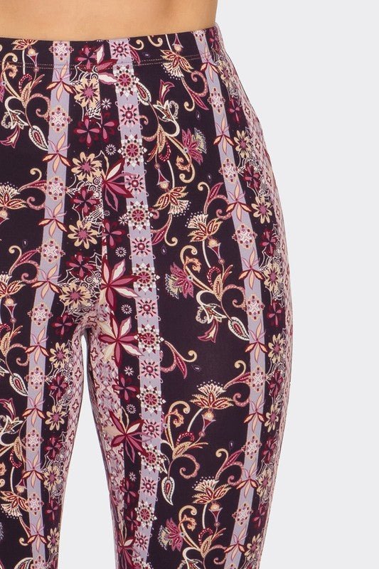Purple Mosaic Flared Pant | WILD FLIER GIFTS AND APPAREL