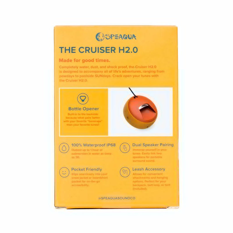 Speaqua The Cruiser H2.0 100% Waterproof Bluetooth Speaker - Sunfish | WILD FLIER GIFTS AND APPAREL