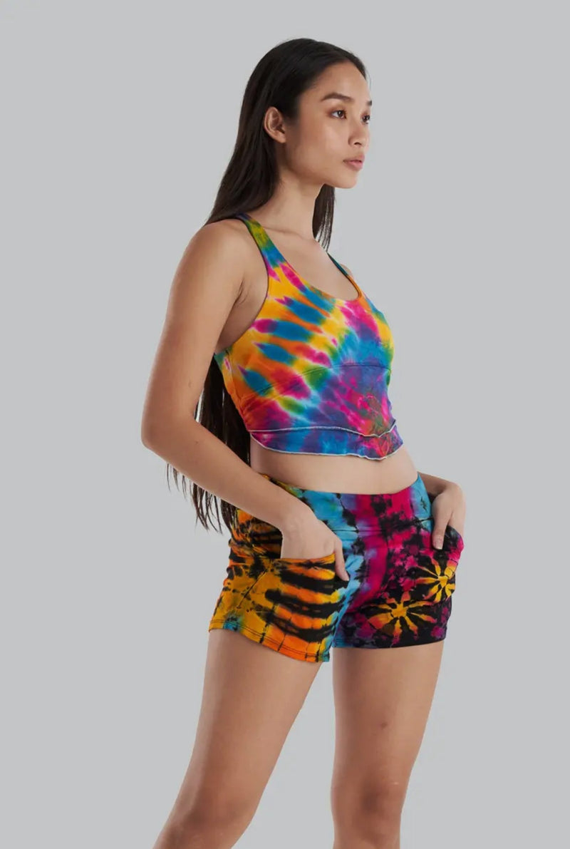 Boheme Tie-Dye Crop Top (TH-1477): One Size | WILD FLIER GIFTS AND APPAREL