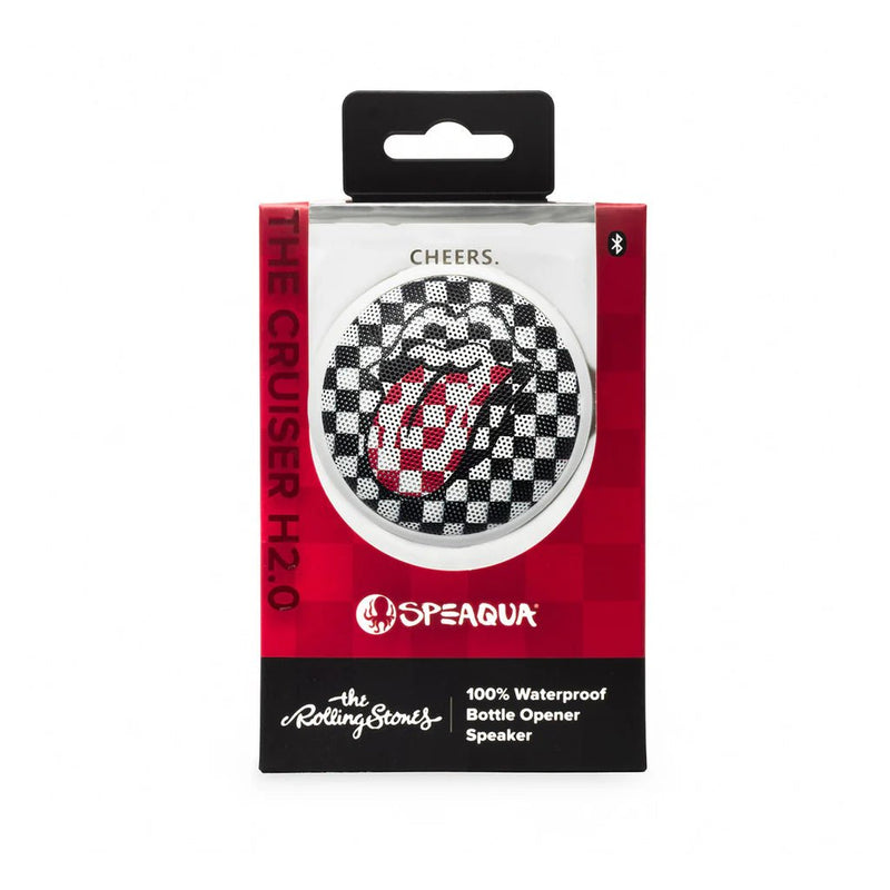 Speaqua The Cruiser H2.0 100% Waterproof Bluetooth Speaker - Rolling Stones Checker | WILD FLIER GIFTS AND APPAREL