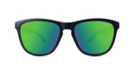 Knockaround Black / Green Moonshine Premiums Unisex Polarized Sunglasses | WILD FLIER GIFTS AND APPAREL