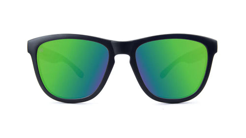 Knockaround Black / Green Moonshine Premiums Unisex Polarized Sunglasses | WILD FLIER GIFTS AND APPAREL
