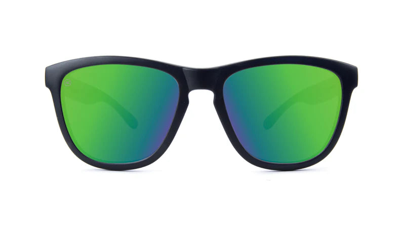 Knockaround Black / Green Moonshine Premiums Unisex Polarized Sunglasses | WILD FLIER GIFTS AND APPAREL