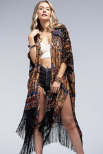 Annecy Fringe Kimono | WILD FLIER GIFTS AND APPAREL