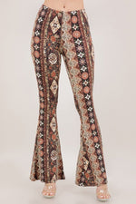 Boho Bandana Floral Printed Flared Pants | WILD FLIER GIFTS AND APPAREL