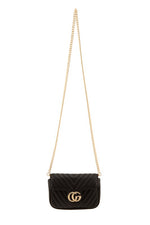 Chevron Quilted CG Buckle Crossbody Bags