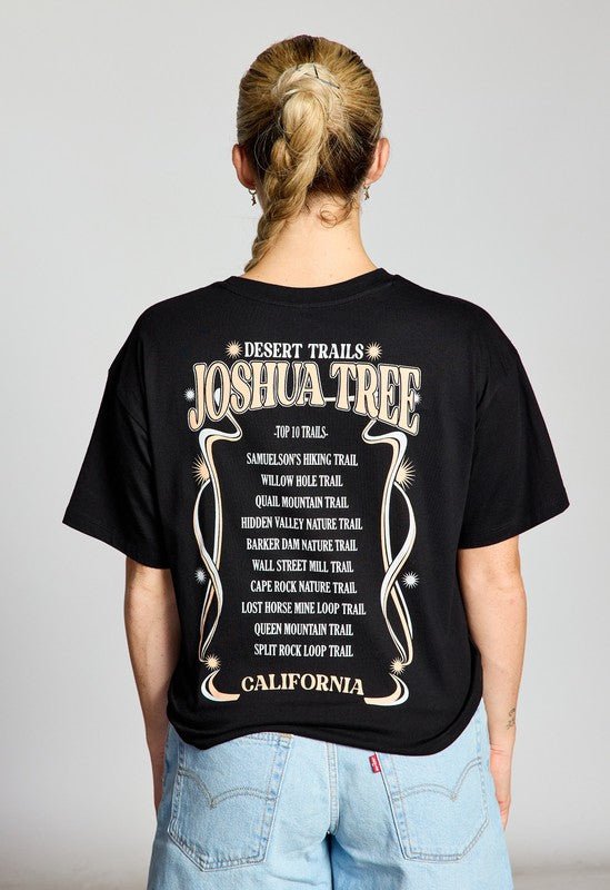 Joshua Tree Desert Trails Print Tee | WILD FLIER GIFTS AND APPAREL
