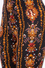 Boho Venus Baroque Print Flared Pants