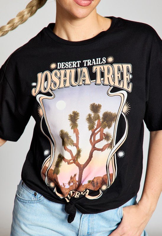 Joshua Tree Desert Trails Print Tee | WILD FLIER GIFTS AND APPAREL