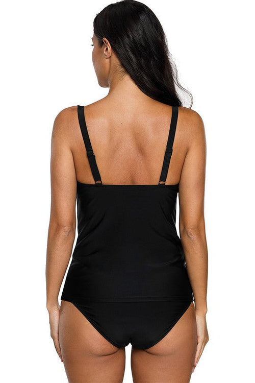Black Tankini Swimsuit Set