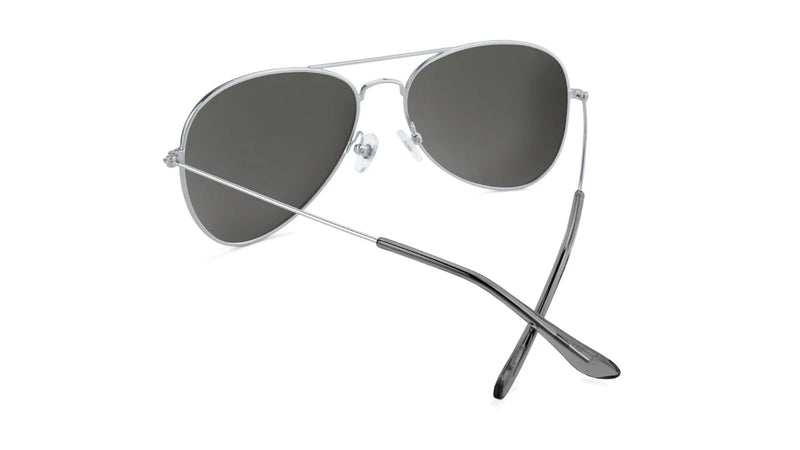 Knockaround Silver / Silver Smoke Mile Highs Unisex Polarized Sunglasses | WILD FLIER GIFTS AND APPAREL