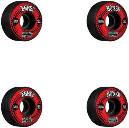 Bones Wheels 100’s OG V5 Originals Black Skateboard Wheels- 52mm 100A (Set of 4)