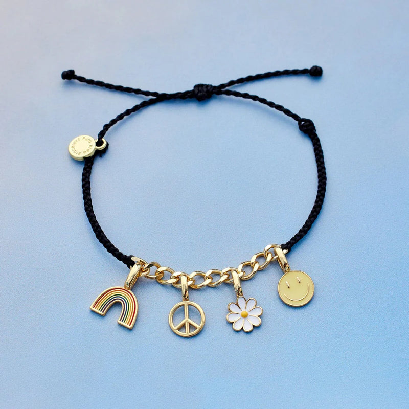 Pura Vida Harper Peace Sign Charm