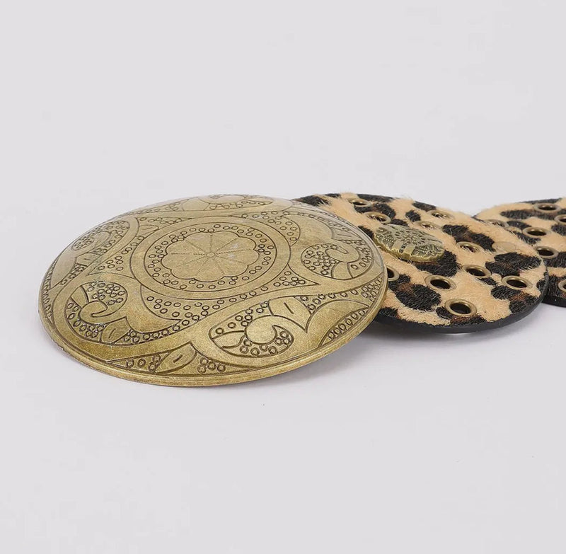 Faux Animal Fur Disc Belts | WILD FLIER GIFTS AND APPAREL