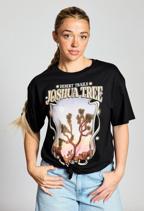 Joshua Tree Desert Trails Print Tee | WILD FLIER GIFTS AND APPAREL