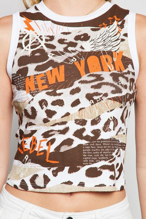New York All Over Printed Tank Top | WILD FLIER GIFTS AND APPAREL