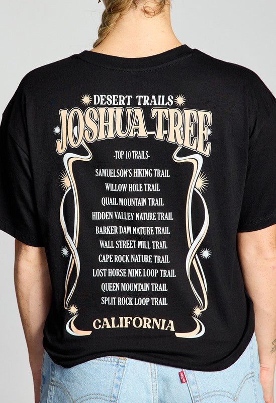 Joshua Tree Desert Trails Print Tee | WILD FLIER GIFTS AND APPAREL