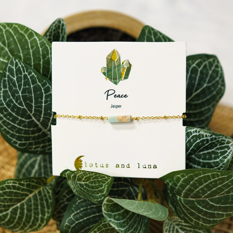 Lotus and Luna Stone Of The Earth Bracelet - African Jasper | WILD FLIER GIFTS AND APPAREL