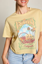 Indio California Crop Top Graphic Tee | WILD FLIER GIFTS AND APPAREL