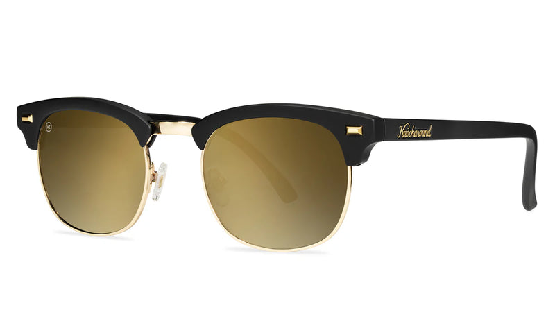 Knockaround Black Gold Brooklines Unisex Polarized Sunglasses | WILD FLIER GIFTS AND APPAREL
