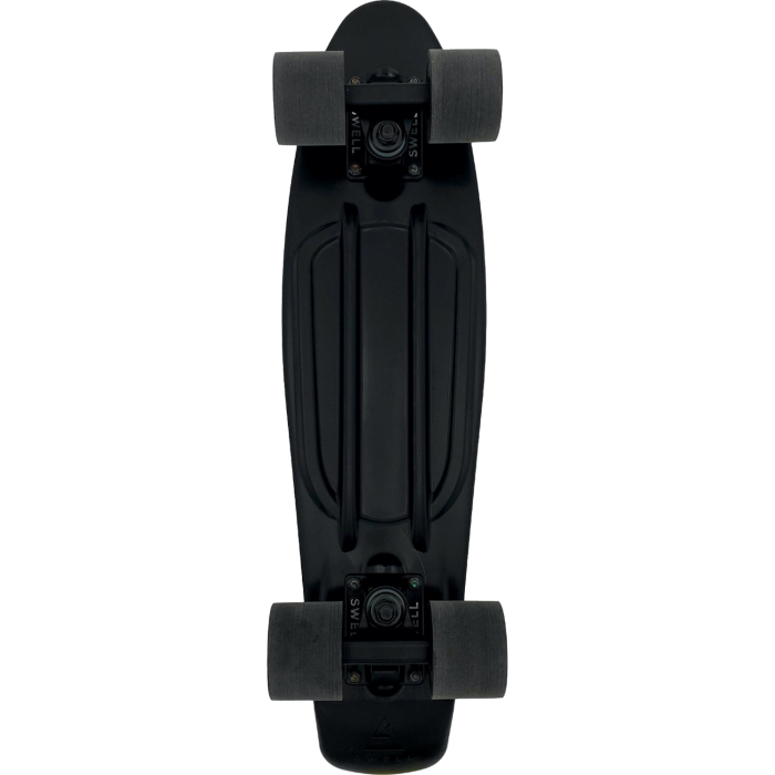 Black Sand Swell 22” Cruiser Skateboard Complete-Black