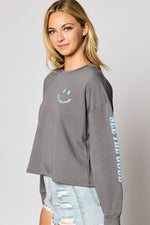 Organic Generation See The Good Smile Graphic Fleece Sweatshirts - WILD FLIER GIFTS AND APPAREL
