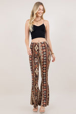 Boho Bandana Floral Printed Flared Pants | WILD FLIER GIFTS AND APPAREL