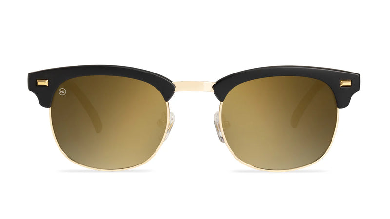 Knockaround Black Gold Brooklines Unisex Polarized Sunglasses | WILD FLIER GIFTS AND APPAREL