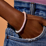 Pura Vida Pink Sands Pastel Puka Stretch Bracelet