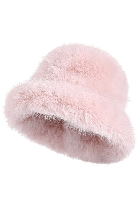 Winter Fluffy Fur Bucket Hats | WILD FLIER GIFTS AND APPAREL