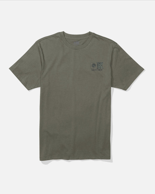 Salty Crew Flagship Fill Short Sleeve Tee - Dusty Olive | WILD FLIER GIFTS AND APPAREL