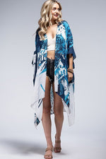 Blue Tones Lightweight Kimono | WILD FLIER GIFTS AND APPAREL