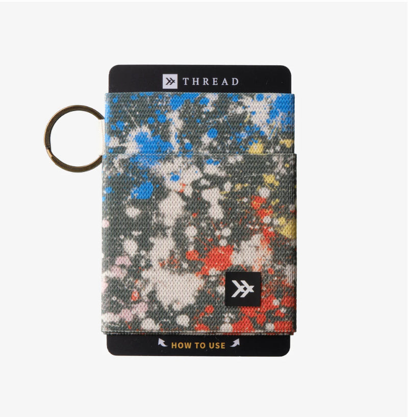 Thread Wallet Elastic Card Holder