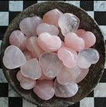 Rose Quartz Mini Heart Shaped Gemstones (Crystals & Stones) | WILD FLIER GIFTS AND APPAREL