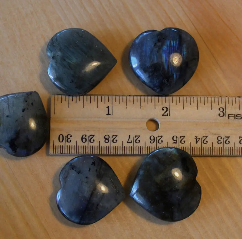 Labradorite Mini Heart Shaped Gemstone (Crystals & Stones)