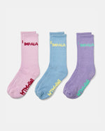 Impala Skate Sock 3 Pack - Pastel