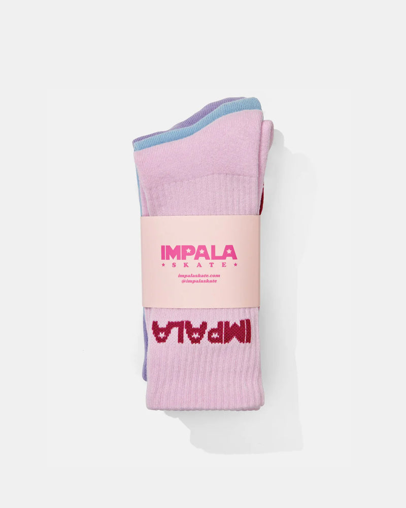 Impala Skate Sock 3 Pack - Pastel | WILD FLIER GIFTS AND APPAREL