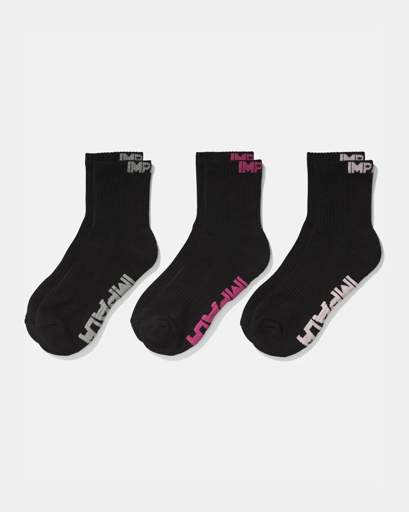 Impala Skate Everyday Sock 3 Pack - Black | WILD FLIER GIFTS AND APPAREL