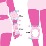 Impala Barbie Pink Adult Protective Skate 3 Pad Set | WILD FLIER GIFTS AND APPAREL