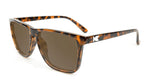 Glossy Tortoise Shell / Amber Fast Lanes Knockaround Unisex Polarized Sunglasses