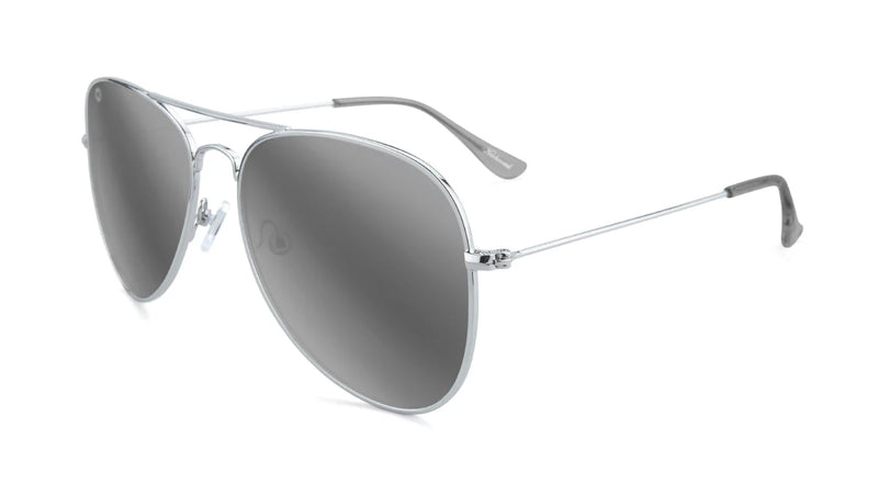 Silver / Silver Smoke Mile Highs Knockaround Unisex Polarized Sunglasses