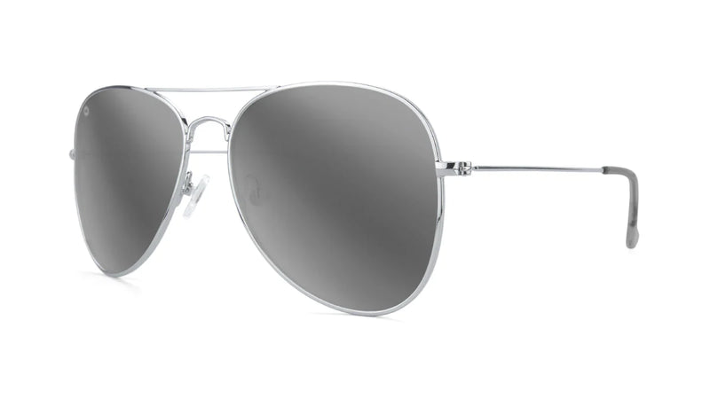 Silver / Silver Smoke Mile Highs Knockaround Unisex Polarized Sunglasses