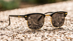 Glossy Black & Gold Brooklines Knockaround Unisex Polarized Sunglasses