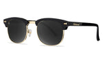 Glossy Black & Gold Brooklines Knockaround Unisex Polarized Sunglasses