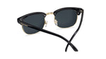 Glossy Black & Gold Brooklines Knockaround Unisex Polarized Sunglasses