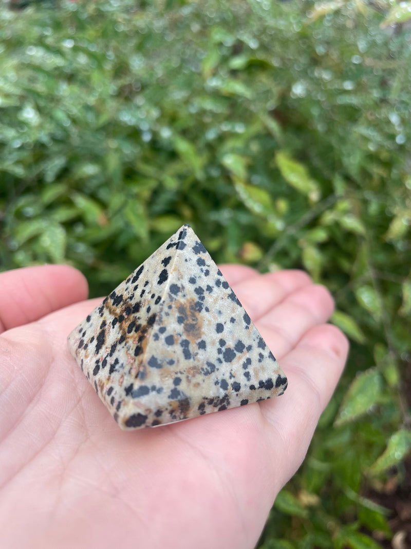 Dalmatian Jasper Gemstone Pyramid