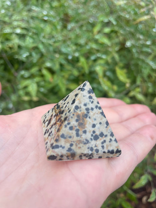 Dalmatian Jasper Gemstone Pyramid