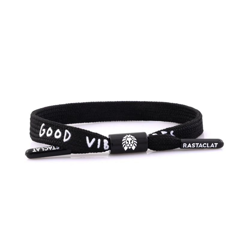 Rastaclat Printed “Good Vibes” Single Lace Bracelet