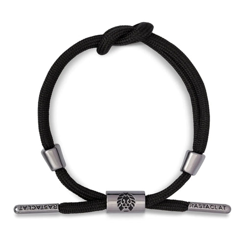 Rastaclat Orion Solid Black Knotted Signature Bracelet - WILD FLIER GIFTS AND APPAREL