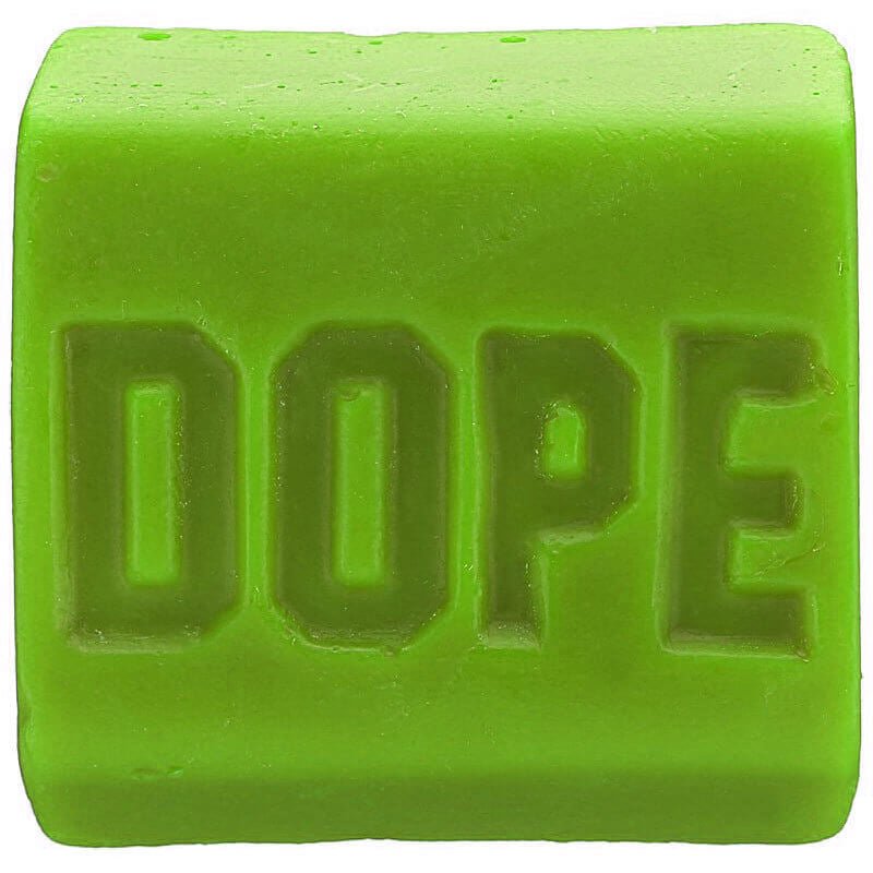 Dope Skateboard Wax Lime Green Original Formula Skatewax Bar | WILD FLIER GIFTS AND APPAREL